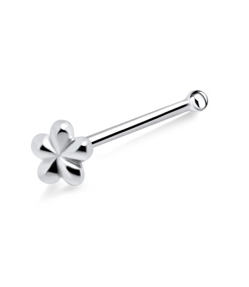 Flower Silver Bone Nose Stud NSKD-794